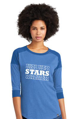 Walker Elementary - Stars - 3/4 Sleeve Baseball Raglan Tee