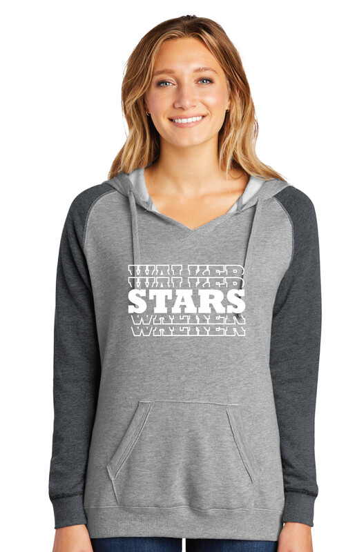 Walker Elementary - Stars - Lightweight Raglan Hoodie