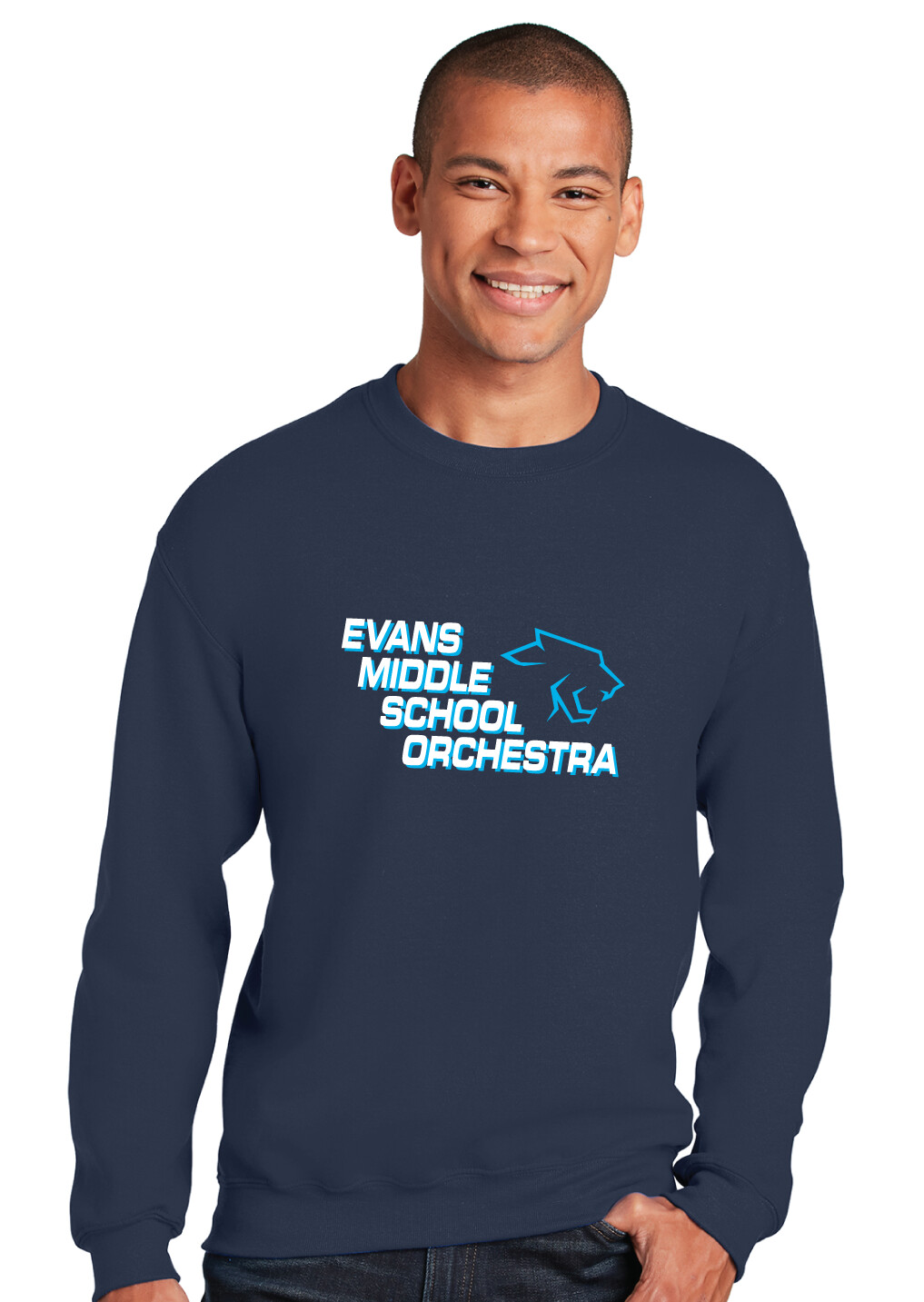 Evans Orchestra - Panther Orchestra - Crew Sweatshirt