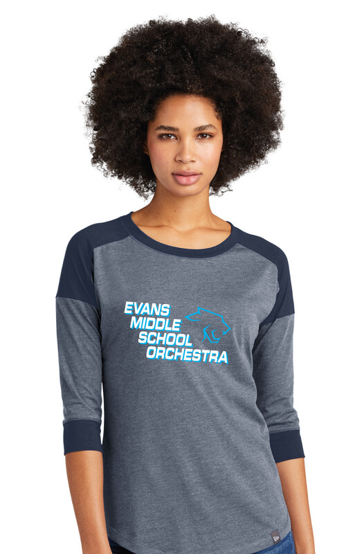 Evans Orchestra - Panther Orchestra - 3/4 Sleeve Baseball Raglan Tee