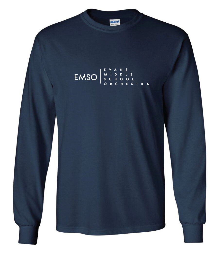 Evans Orchestra - EMSO - Long Sleeve, Color: Navy