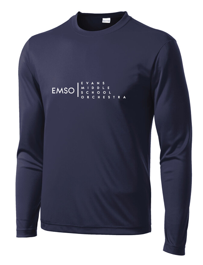 Evans Orchestra - EMSO - Dri-Fit Long Sleeve, Color: Navy