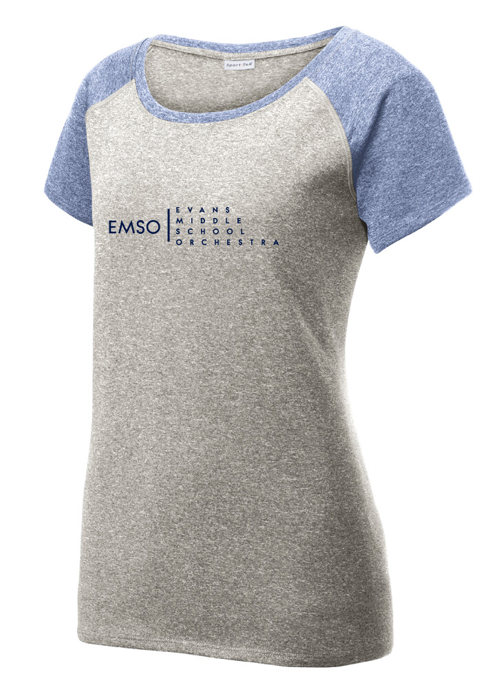 Evans Orchestra - EMSO - Heather Scoop Neck, Color: Grey / Navy