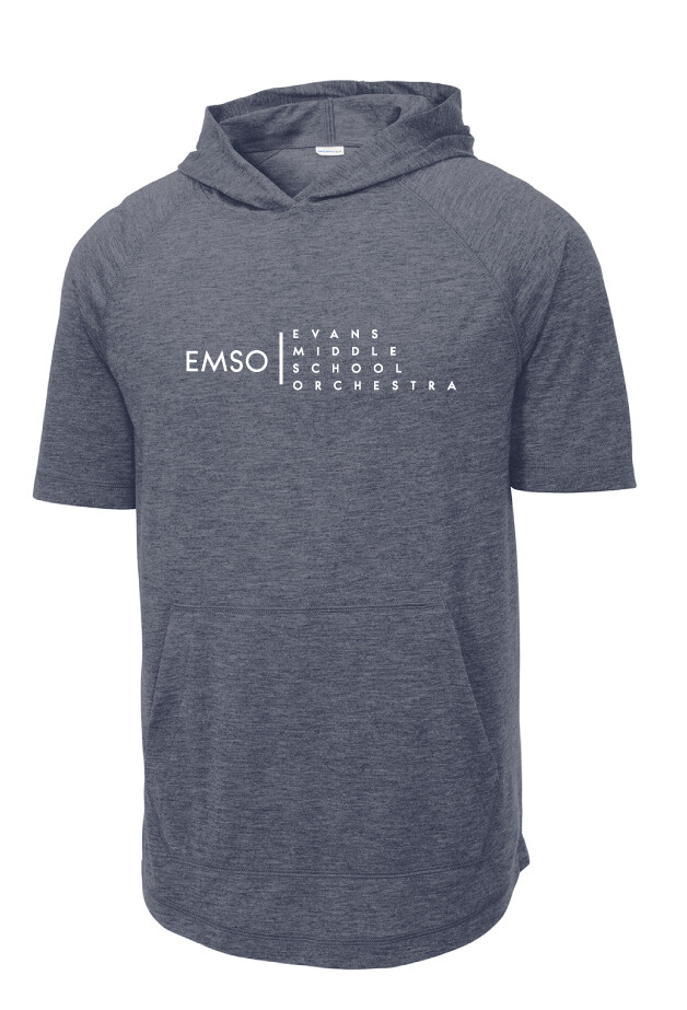 Evans Orchestra - EMSO - Short Sleeve Hoodie, Color: Heather Navy