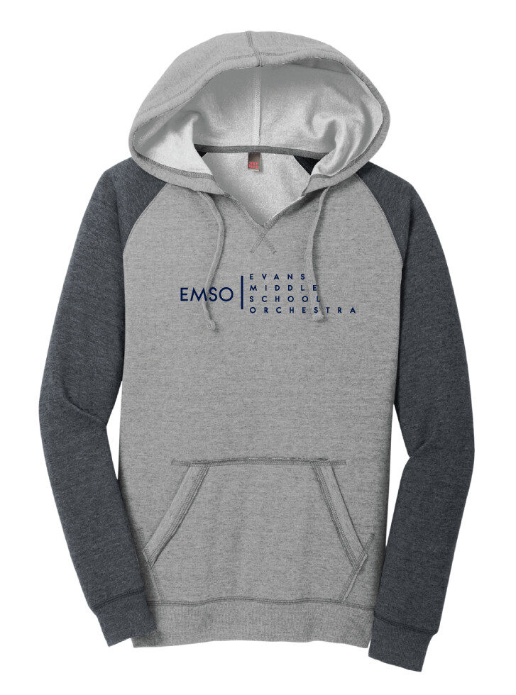 Evans Orchestra - EMSO - Lightweight Raglan Hoodie, Color: Heathered Grey