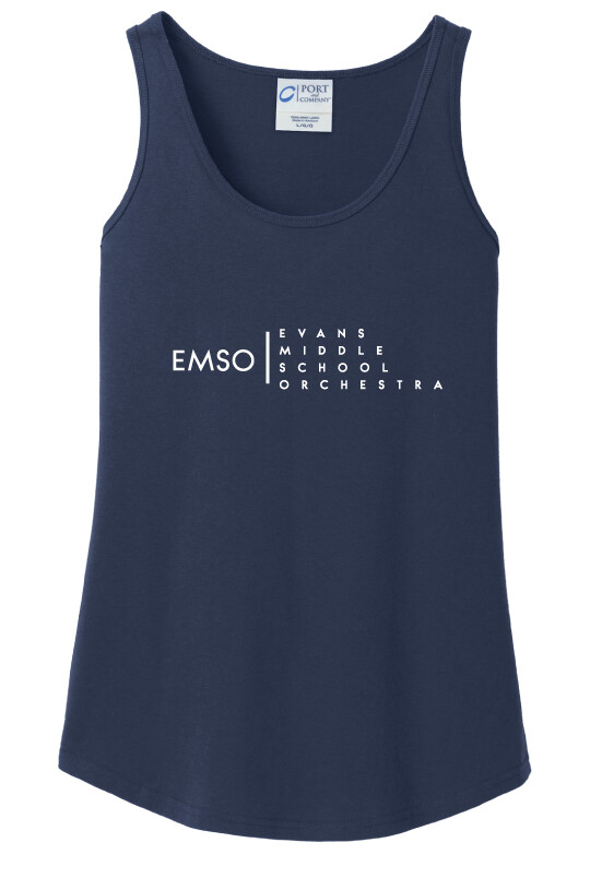 Evans Orchestra - EMSO - Cotton Tank, Color: Navy