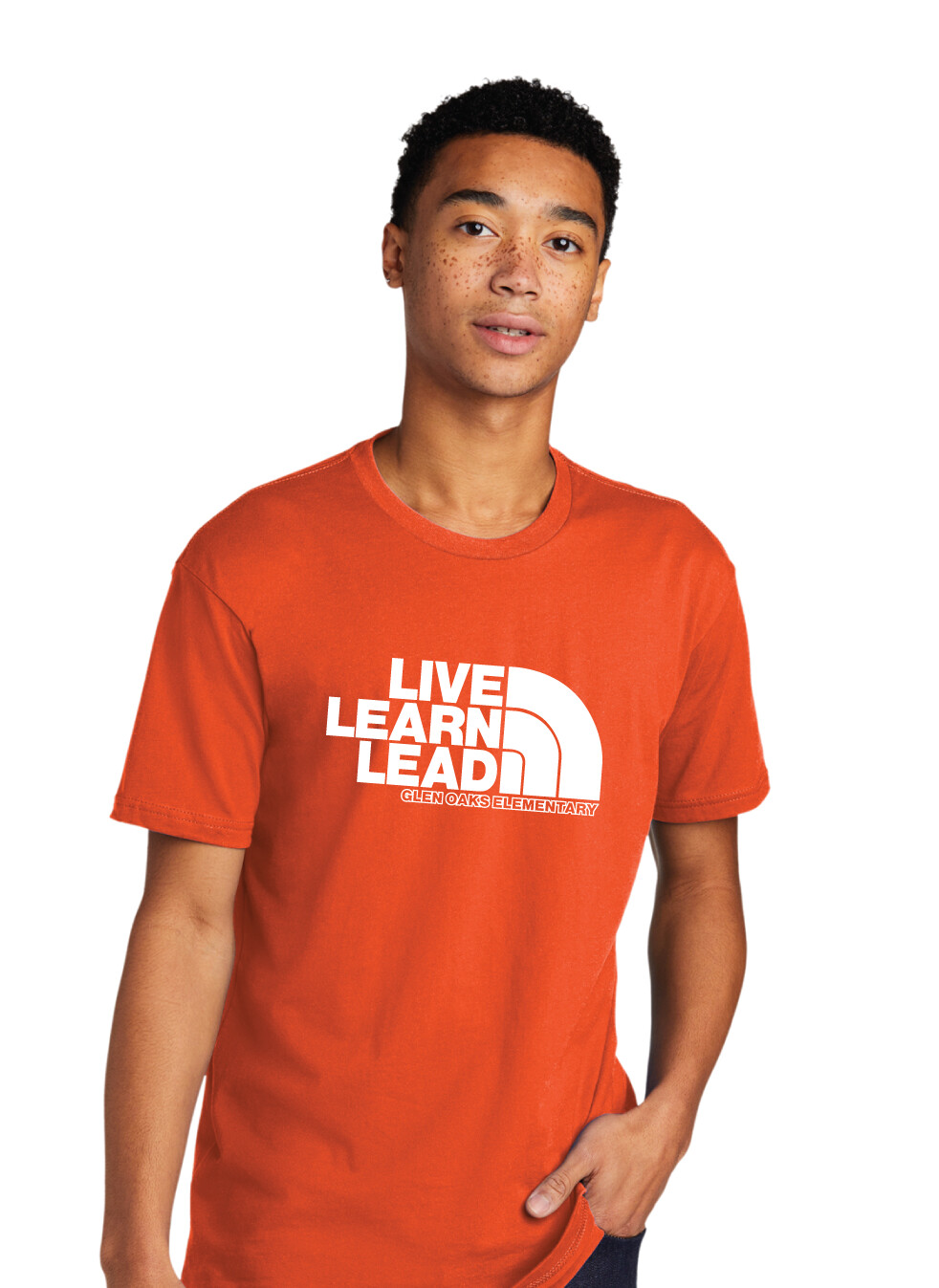 Glen Oaks Elementary - North Face - Next Level Short Sleeve