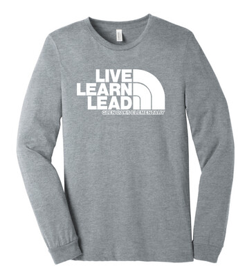 Glen Oaks Elementary - North Face - Bella+Canvas Long Sleeve