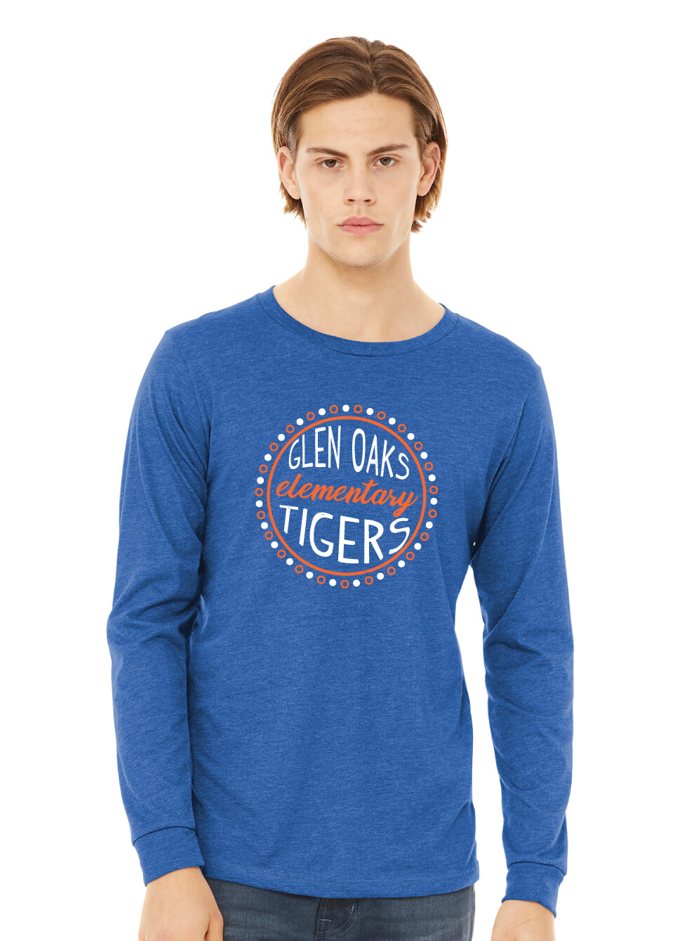 Glen Oaks Elementary - Dots - Bella+Canvas Long Sleeve