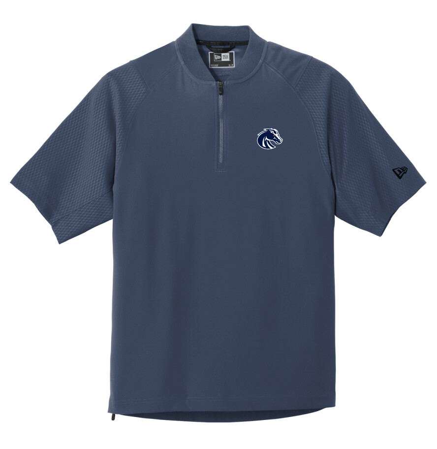 Boyd Football - New Era® Short Sleeve 1/4-Zip Jacket, Garment Color: Navy