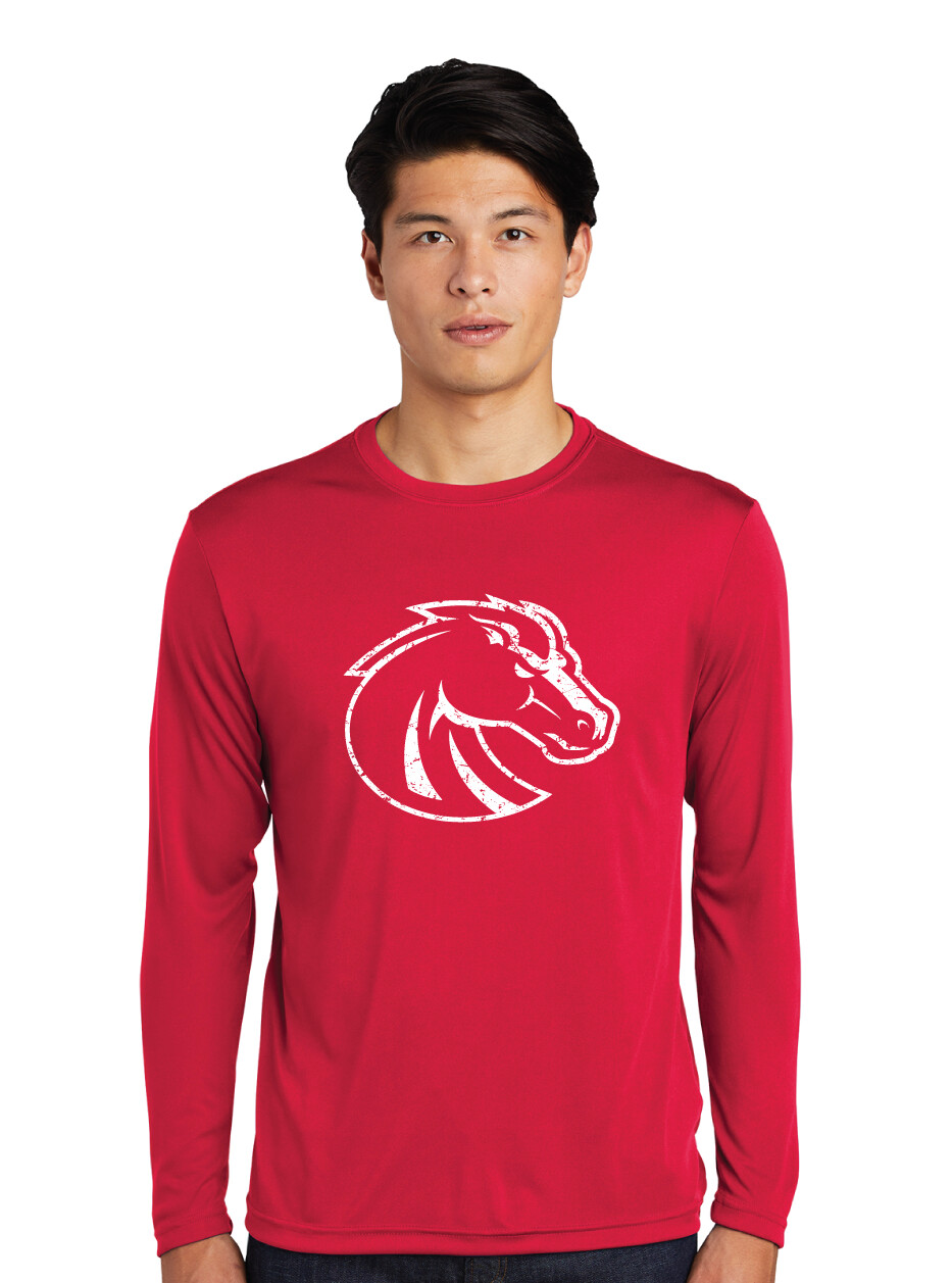 Boyd Football - Distressed Bronco - Dri-Fit Long Sleeve