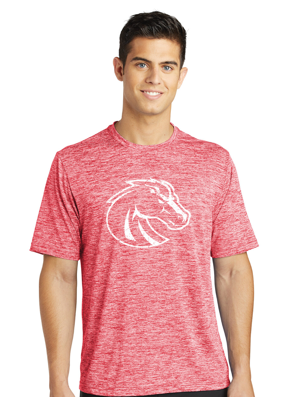 Boyd Football - Distressed Bronco - Electric Dri-Fit Short Sleeve