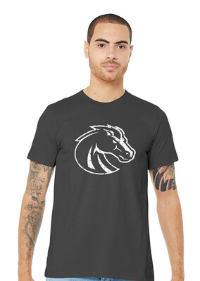 Boyd Football - Distressed Bronco - Bella+Canvas Short Sleeve