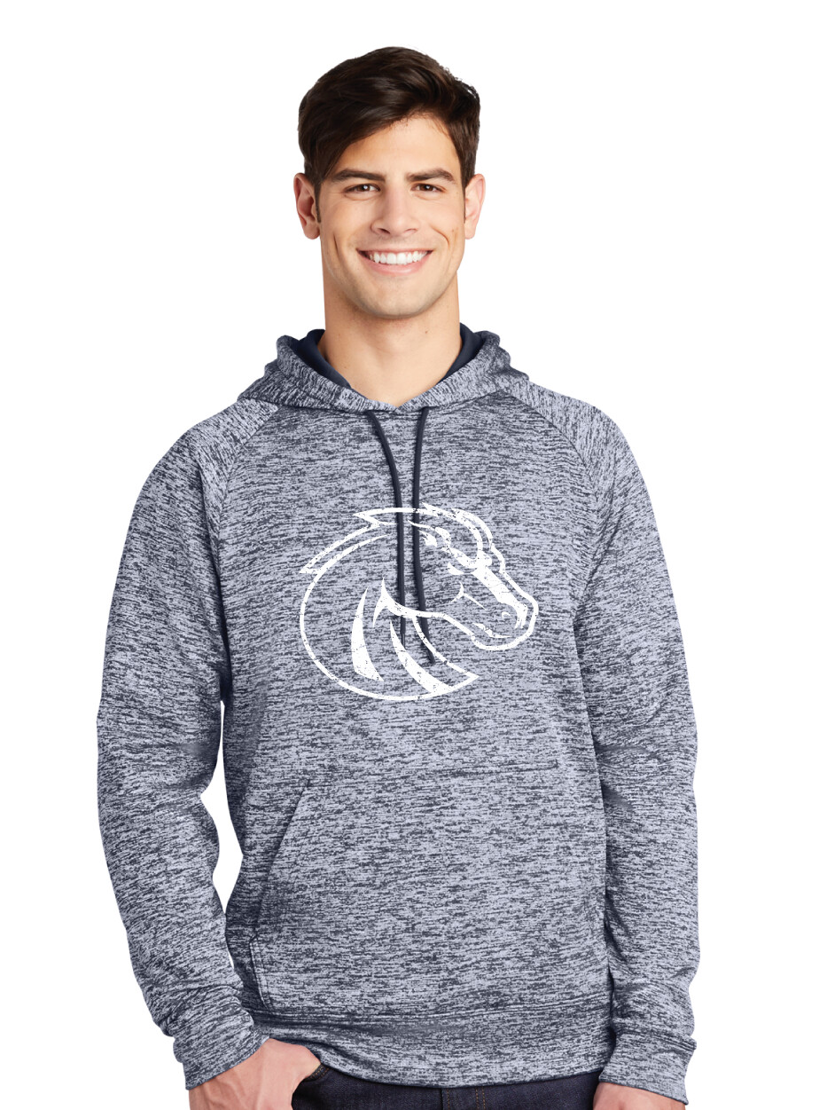 Boyd Football - Distressed Bronco - Electric Dri-Fit Hoodie