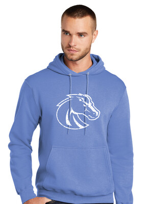 Boyd Football - Distressed Bronco - Hoodie