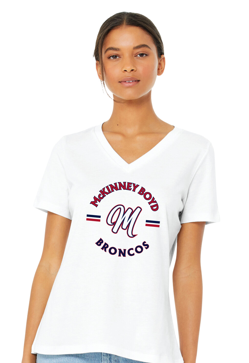 Boyd Football - Circle M - Bella+Canvas V-Neck