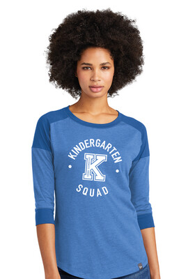 Eddins Wildcats - K Squad - 3/4 Sleeve Baseball Raglan Tee