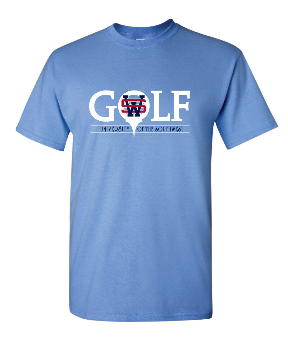 USW Golf - Golf - Short Sleeve, Garment Color: Columbia Blue