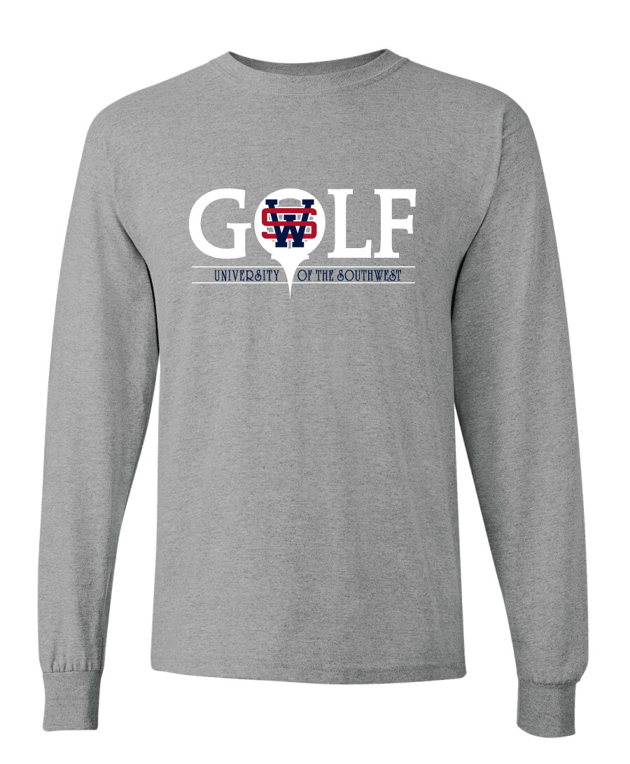USW Golf - Golf - Long Sleeve, Garment Color: Sport Grey