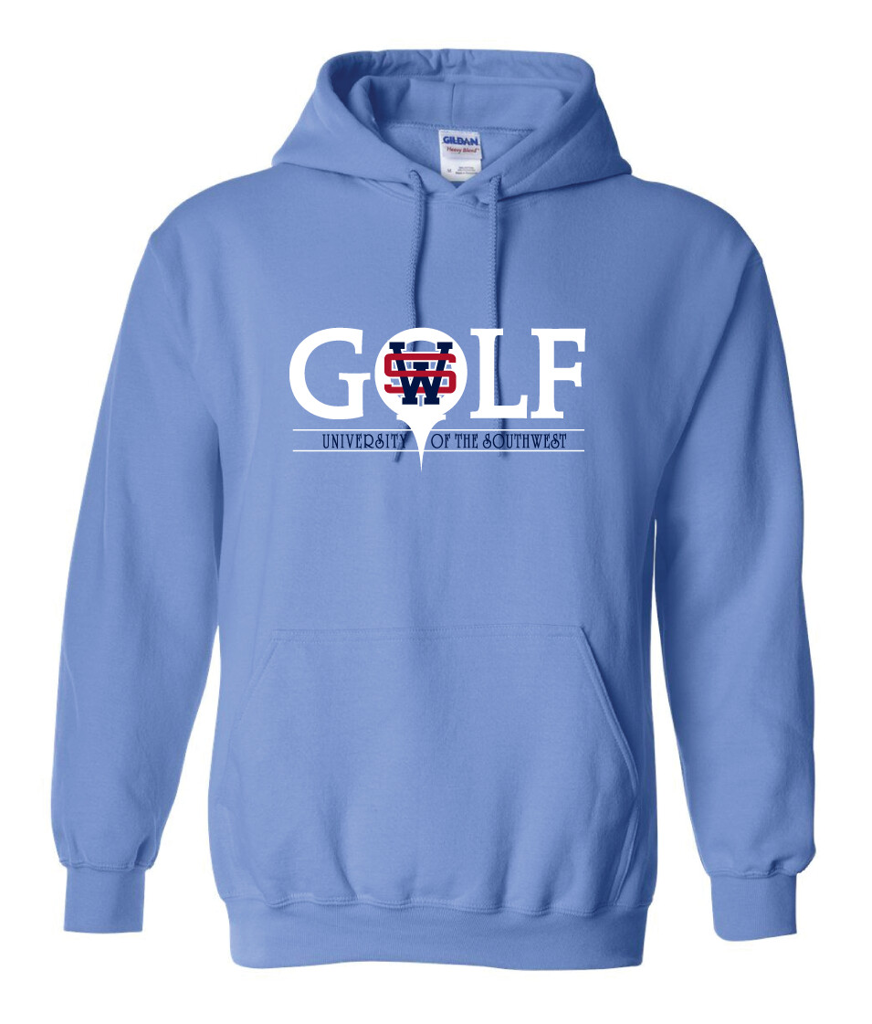 USW Golf - Golf - Hoodie, Garment Color: Columbia Blue