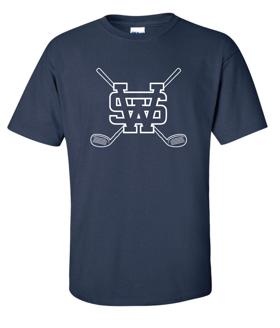 USW Golf - Outline - Short Sleeve, Garment Color: Navy