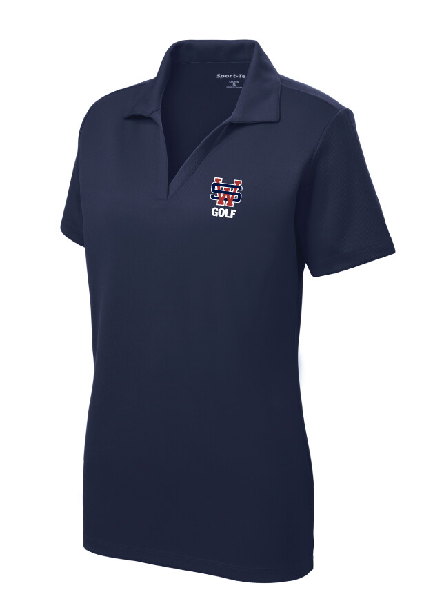 USW Golf - Embroidered Ladies Polo, Garment Color: Navy