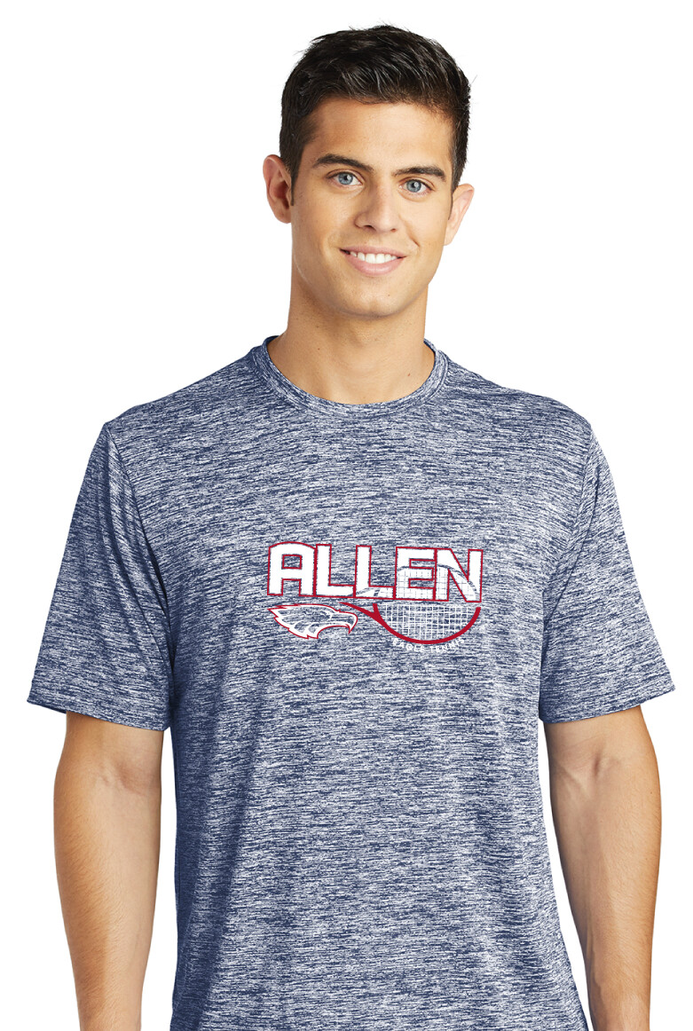 Allen Tennis - Half Racket - Electric Dri-Fit Short Sleeve