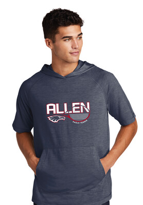 Allen Tennis - Half Racket - Short Sleeve Hoodie