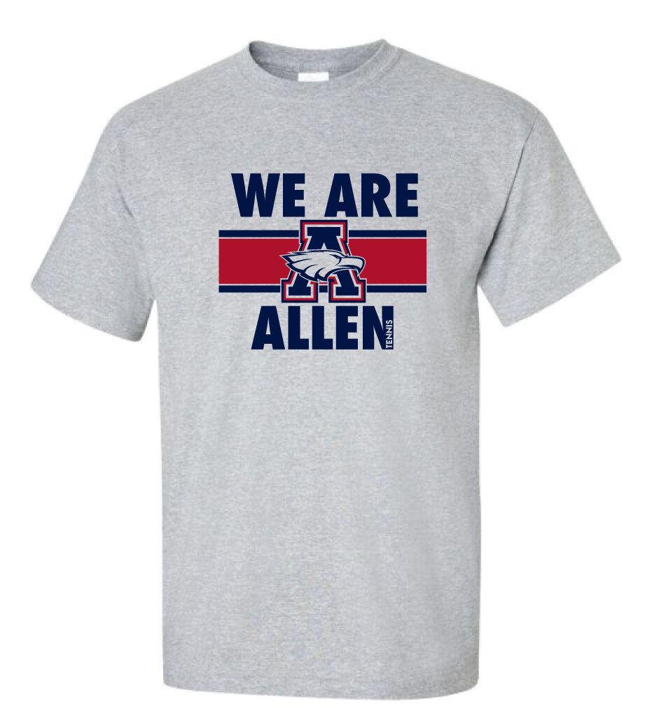 Allen Tennis - We Are Allen - Short Sleeve, Color: Sport Grey
