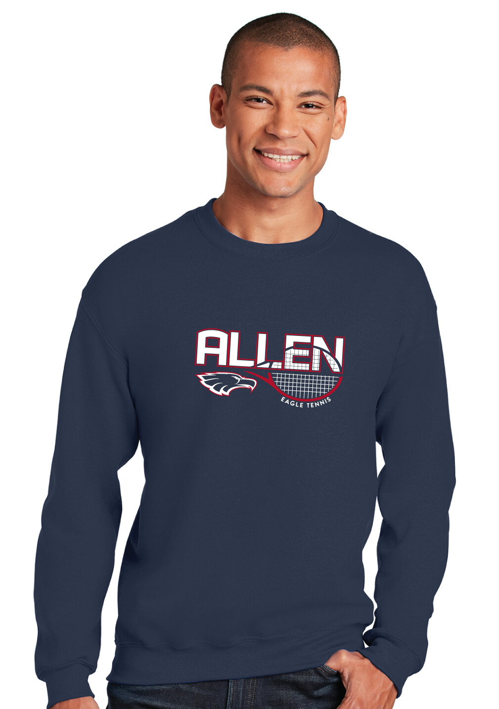 Allen Tennis - Half Racket - Crew Sweatshirt