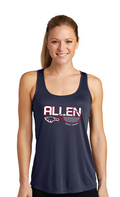 Allen Tennis - Half Racket - Dri-Fit Racerback Tank