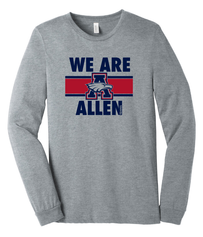 Allen Tennis - We Are Allen - Bella+Canvas Long Sleeve, Color: Athletic Heather