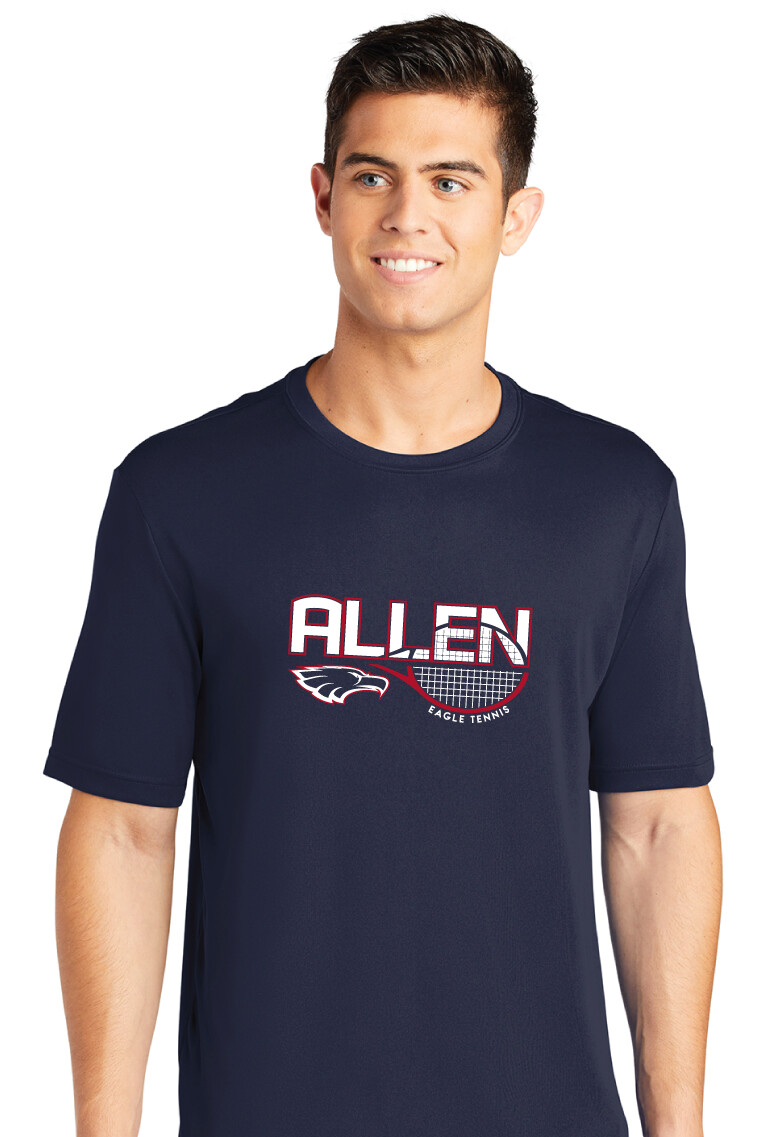 Allen Tennis - Half Racket - Dri-Fit Short Sleeve