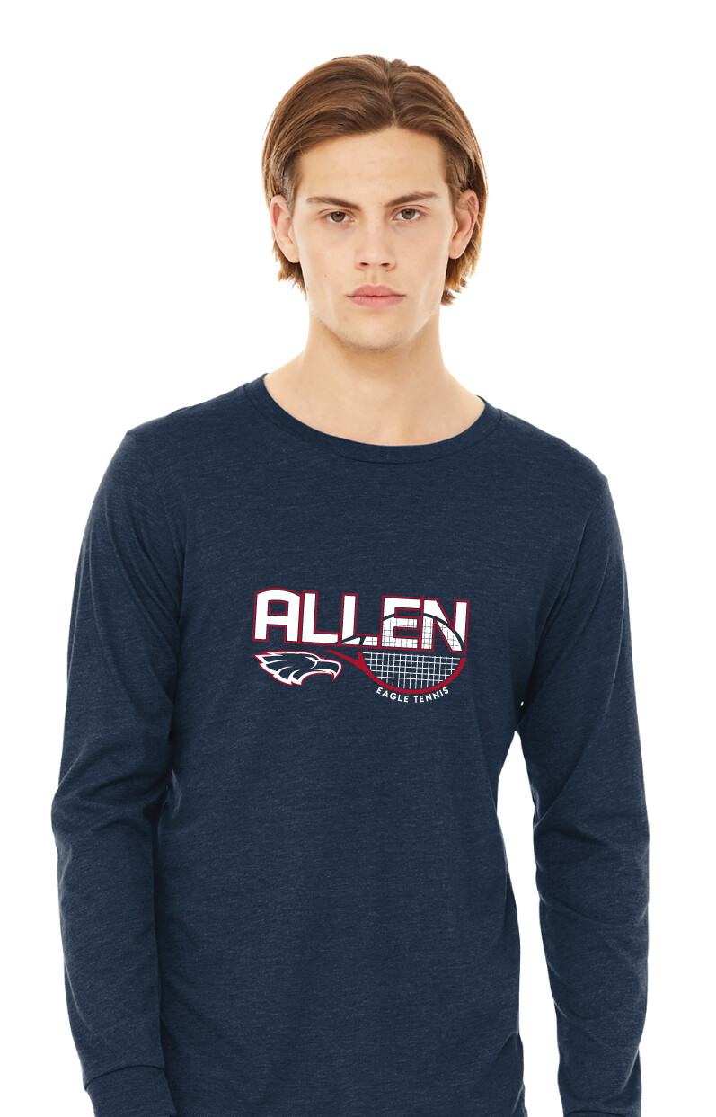 Allen Tennis - Half Racket - Bella+Canvas Long Sleeve