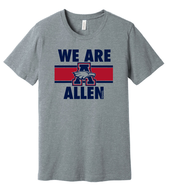 Allen Tennis - We Are Allen - Bella+Canvas Short Sleeve, Color: Athletic Heather