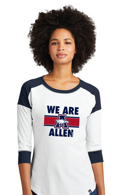 Allen Tennis - We Are Allen - 3/4 Sleeve Baseball Raglan Tee