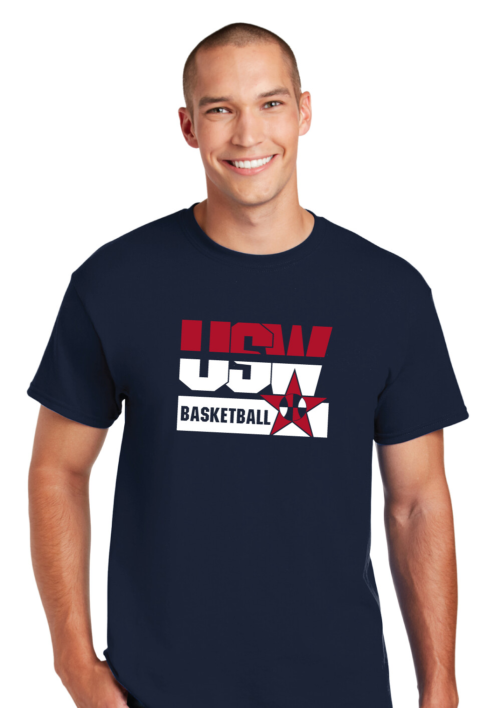 USW Basketball - Red White Blue - Short Sleeve