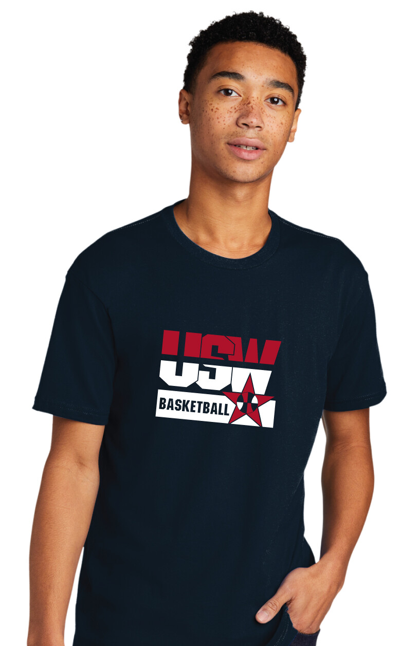 USW Basketball - Red White Blue - Next Level Short Sleeve
