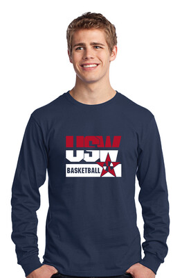 USW Basketball - Red White Blue - Long Sleeve