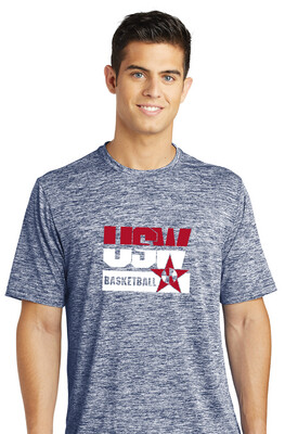 USW Basketball - Red White Blue - Electric Dri-Fit Short Sleeve