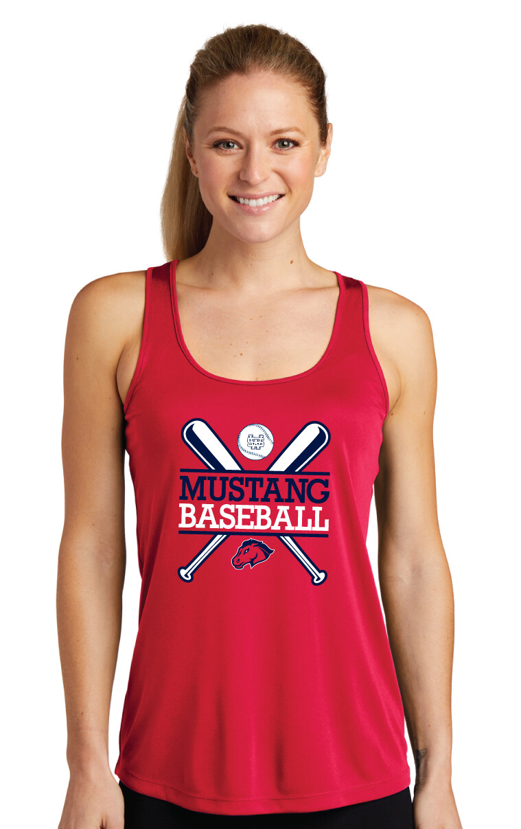 USW Baseball - Crossed Bats - Dri-Fit Racerback Tank