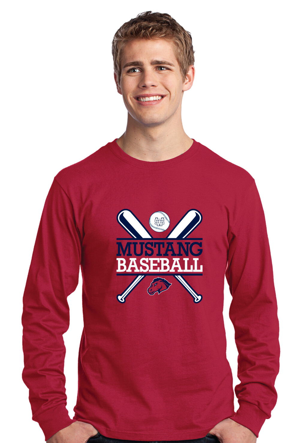 USW Baseball - Crossed Bats - Long Sleeve
