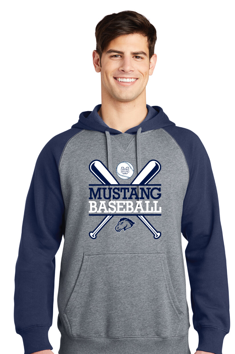 USW Baseball - Crossed Bats - Raglan Hoodie