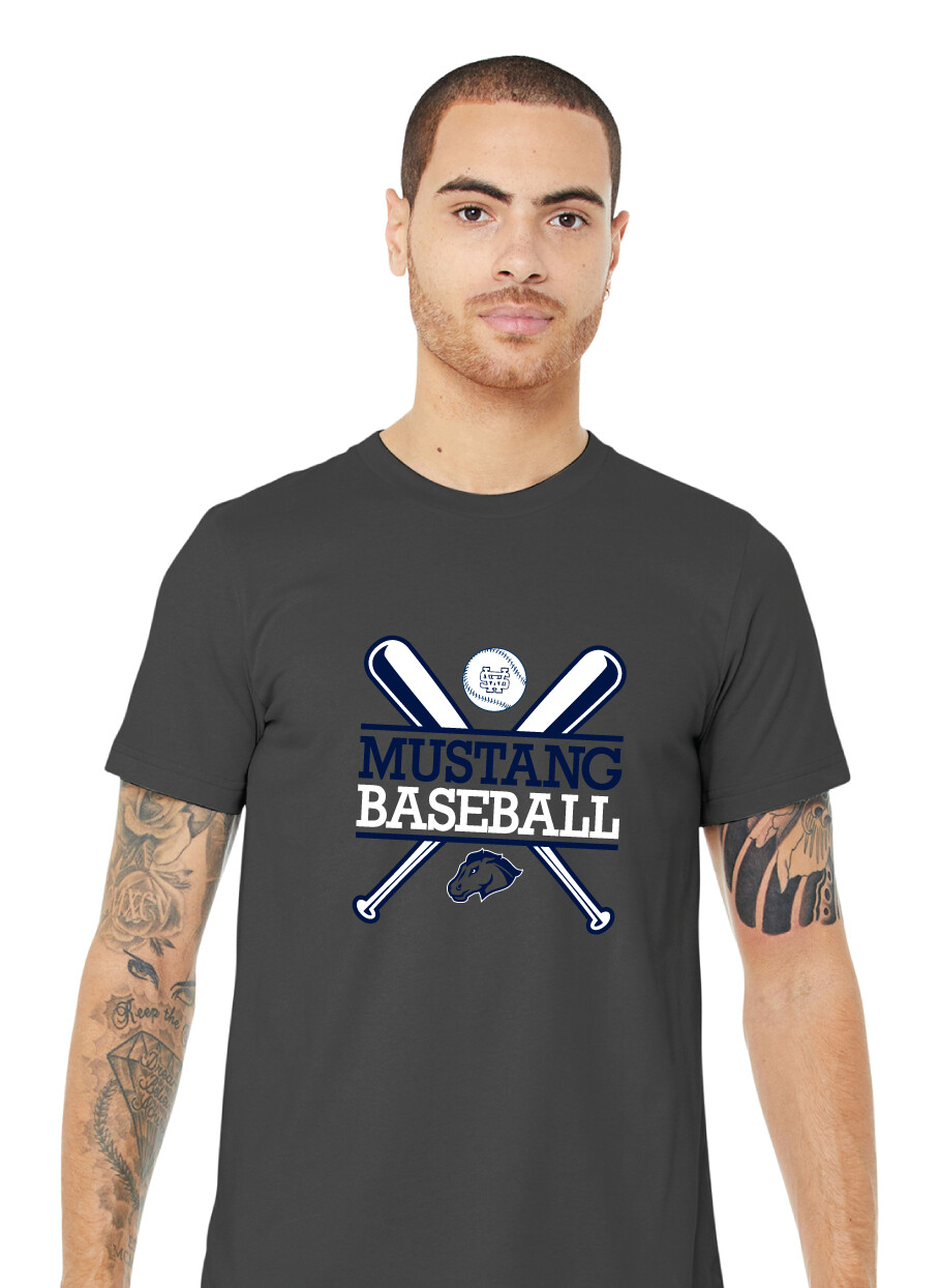 USW Baseball - Crossed Bats - Bella+Canvas Short Sleeve