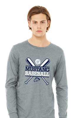 USW Baseball - Crossed Bats - Bella+Canvas Long Sleeve