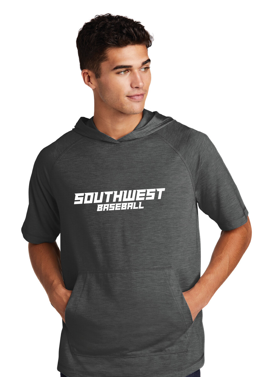 USW Baseball - Simple Block - Short Sleeve Hoodie