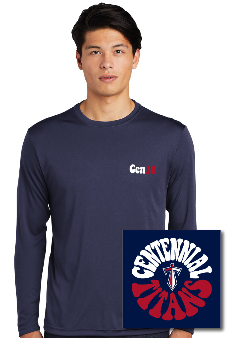 Centennial Football - Funky Circle - Dri-Fit Long Sleeve