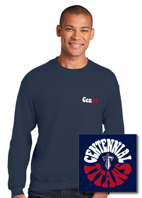 Centennial Football - Funky Circle - Crew Sweatshirt