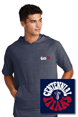 Centennial Football - Funky Circle - Short Sleeve Hoodie