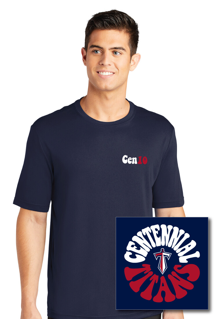 Centennial Football - Funky Circle - Dri-Fit Short Sleeve